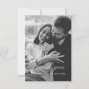 Remerciements Carte de remerciement de mariage personnalisable i