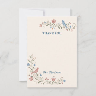Remerciements Carte de remerciement de mariage personnalisée