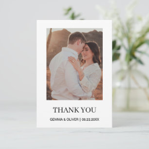 Remerciements Carte de remerciement de mariage personnalisée pou