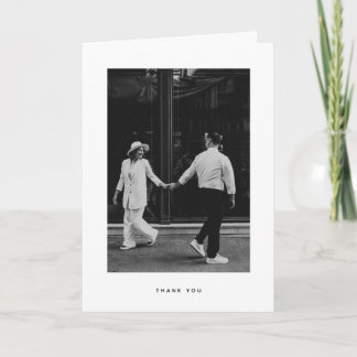 Remerciements Carte de remerciement de mariage photo minimaliste