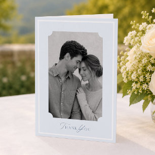 Remerciements Carte de remerciement de mariage photo poussiéreus