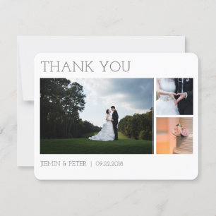 Remerciements Carte de remerciement de mariage (plate)