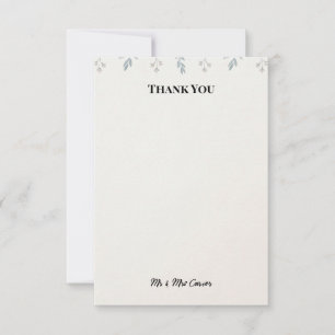 Remerciements Carte de remerciement de mariage pour jardin de st