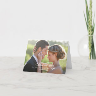 Remerciements Carte de remerciement de mariage Pure Elegance - B