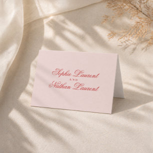 Remerciements Carte de remerciement de mariage Raspberry Blush