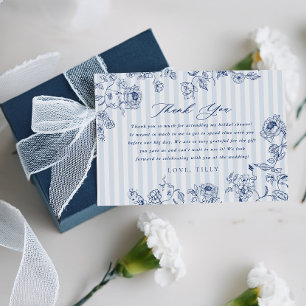 Remerciements Carte de remerciement de mariage Something Blue Fl