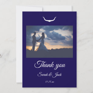 Remerciements Carte de remerciement de mariage Texas Longhorn