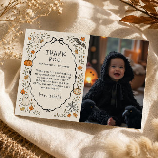 Remerciements Carte de remerciement de photo d'anniversaire Hall