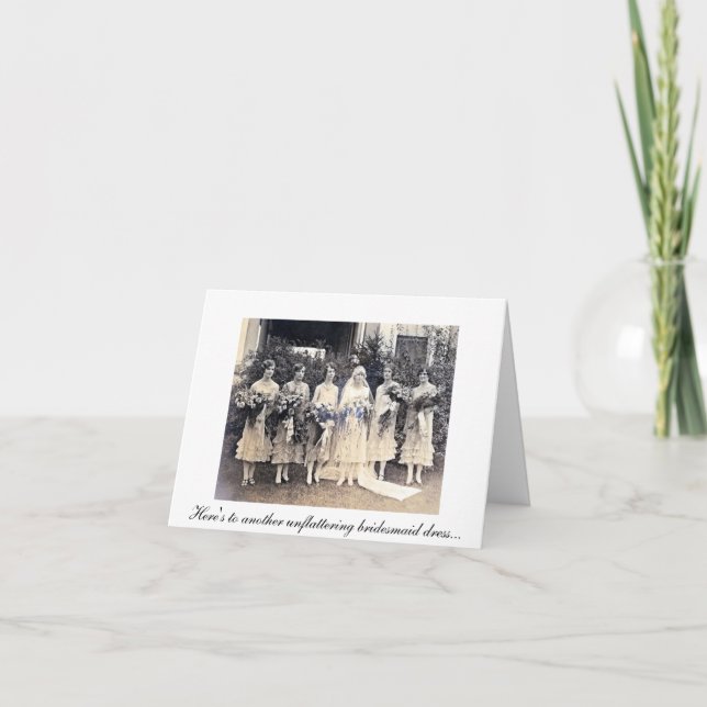 Remerciements Carte de remerciement demoiselle d'honneur2 (Devant)