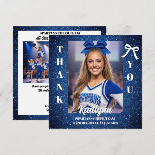 Remerciements Carte de remerciement d'équipe de cheerleaders Pho