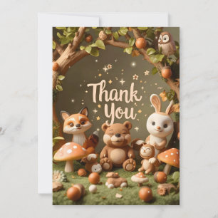 Remerciements Carte de remerciement des amis de la forêt – Anima