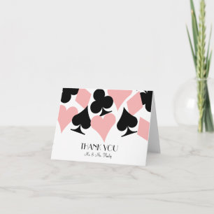 Remerciements Carte de remerciement Destiny Las Vegas en blanc e