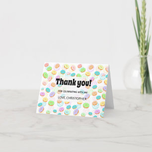 Remerciements Carte de remerciement Donuts