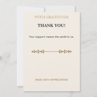 Remerciements Carte de remerciement élégante et minimaliste – Iv