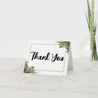 Remerciements Carte de remerciement élégante pliée - Entièrement