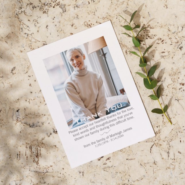 Remerciements Carte de remerciement élégante pour célébration de (Créateur téléchargé)