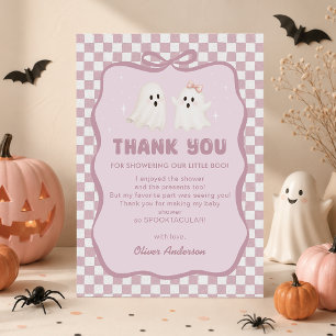 Remerciements Carte de remerciement fantôme Halloween Little Boo