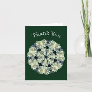 Remerciements Carte de remerciement Fleur de Paeonie Blanche Art