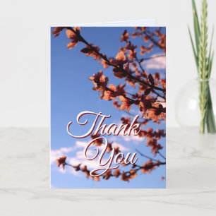 Remerciements Carte de remerciement Fleurs de cerisier