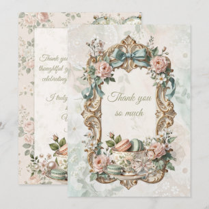 Remerciements Carte de remerciement florale pour Garden Tea Part