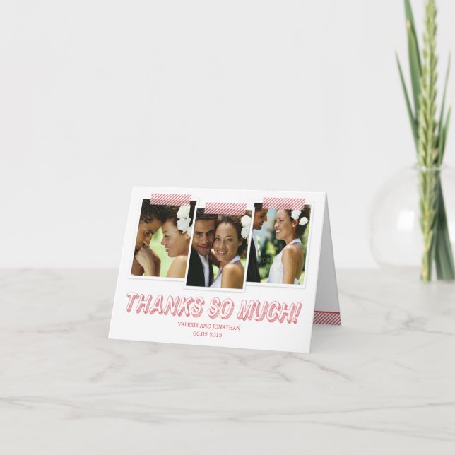 Remerciements Carte de remerciement Funky Snapshots (Devant)