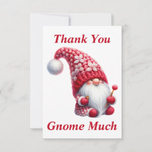 Remerciements Carte de remerciement Gnome de Noël