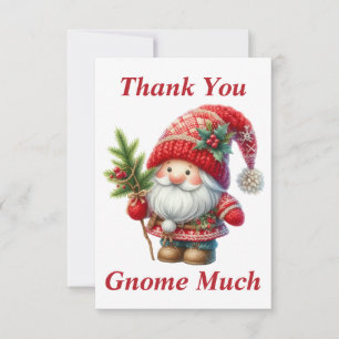 Remerciements Carte de remerciement Gnome de Noël