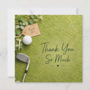 Remerciements Carte de remerciement Golf