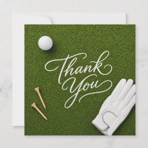 Remerciements Carte de remerciement golf 
