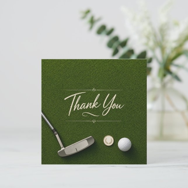 Remerciements Carte de remerciement Golf (Debout devant)