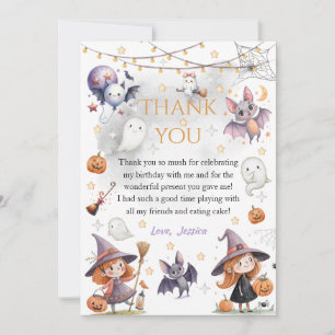Remerciements Carte de remerciement Halloween Joyeux Boo – Fantô