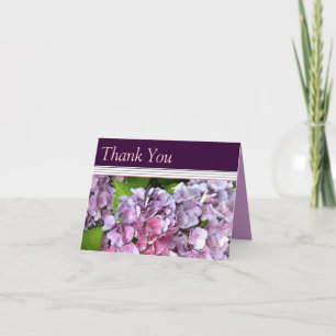 Remerciements Carte de remerciement Hydrangea