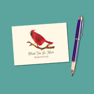Remerciements Carte de remerciement inspirée de la mi-siècle ave