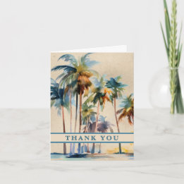 Remerciements Carte de remerciement Island Breeze