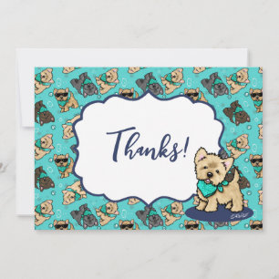 Remerciements Carte de remerciement KiniArt Cutieface Cairn