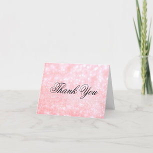 Remerciements Carte de remerciement - Lit Pink Glit Fab
