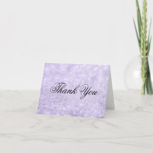 Remerciements Carte de Remerciement - Lit Purple Glit Fab