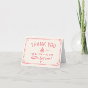 Remerciements Carte de remerciement Little One Hot