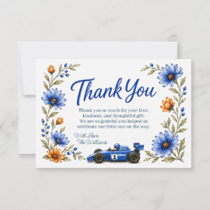 Remerciements Carte de remerciement Little Racer Formula One pou