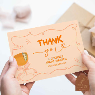 Remerciements Carte de remerciement Love at First Spritz