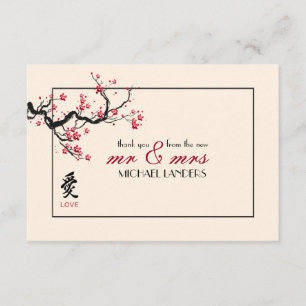 Remerciements Carte de remerciement Love Branch Flat