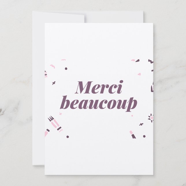 Remerciements carte de remerciement mariage (Devant)