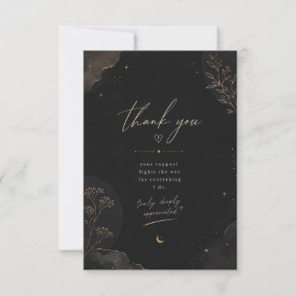 Remerciements Carte de remerciement Midnight Luxe