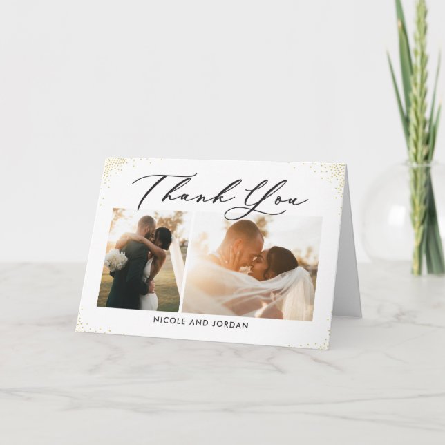 Remerciements Carte de remerciement modifiable Dainty Sprinkles  (Devant)