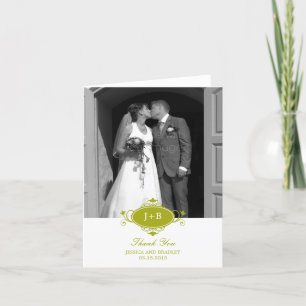 Remerciements Carte de remerciement Monogramme Royal