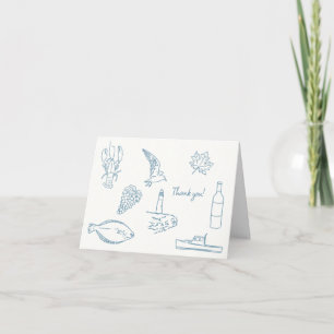 Remerciements carte de remerciement Nouvelle-Écosse dessin ligne