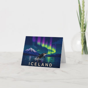 Remerciements Carte de remerciement Orca Northern Lights Islande