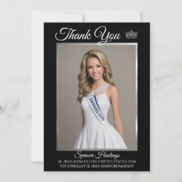 Remerciements Carte de remerciement Pageant Essentials