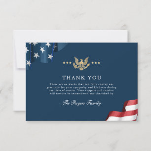 Remerciements Carte de Remerciement Patriot Flat
