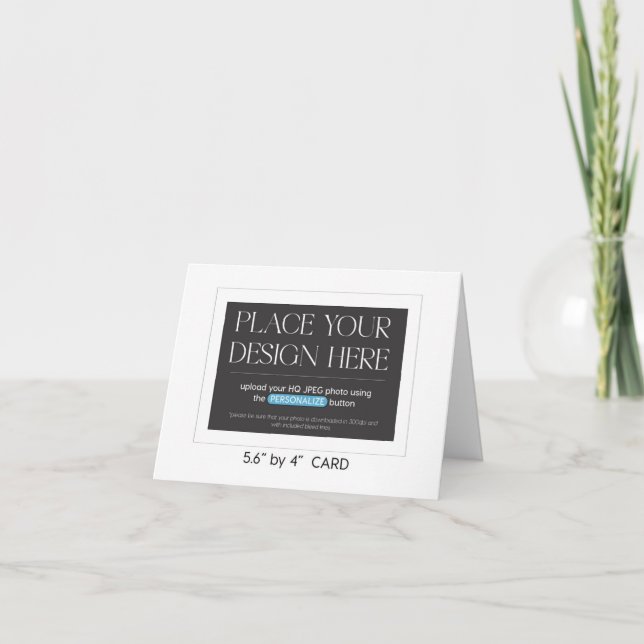 Remerciements Carte de remerciement personnalisée - 5,6 x 4 pouc (Devant)